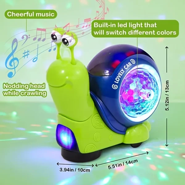 AIUAZA Interactive Musical Light Up Crawling - Image 2