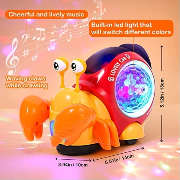 AIUAZA Interactive Musical Light Up Crawling - Image 3