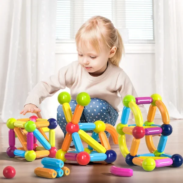 Kids Magnetic Construction Set Magnetic Balls - Image 5