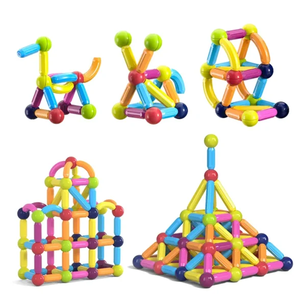 Kids Magnetic Construction Set Magnetic Balls - Image 6