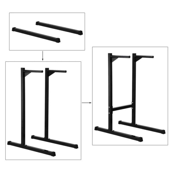 Mllieroo Heavy Duty Dipping station Dip Stand Pull Push Up Bar - Image 4