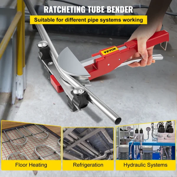 VEVOR HVAC Refrigeration Manual Copper Ratcheting Pipe Bender - Image 2