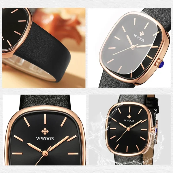 Women Watch Fashion Leather Quartz Bracelet - Image 5